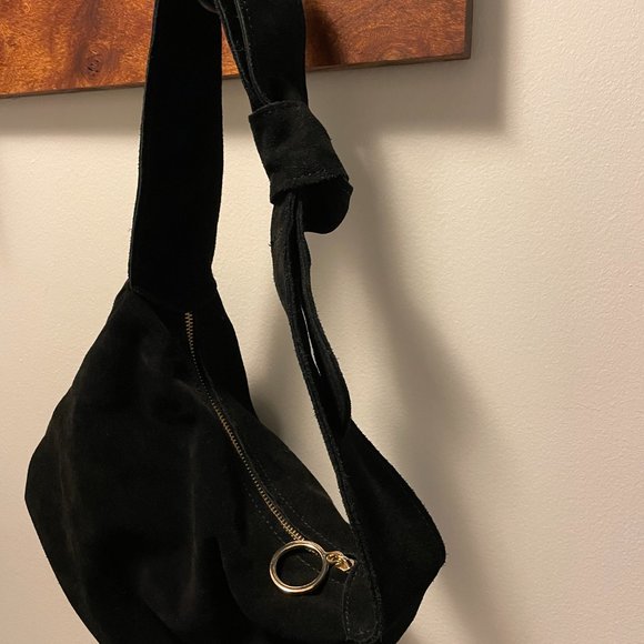MANGO Black Bow leather bag - Picture 6 of 8